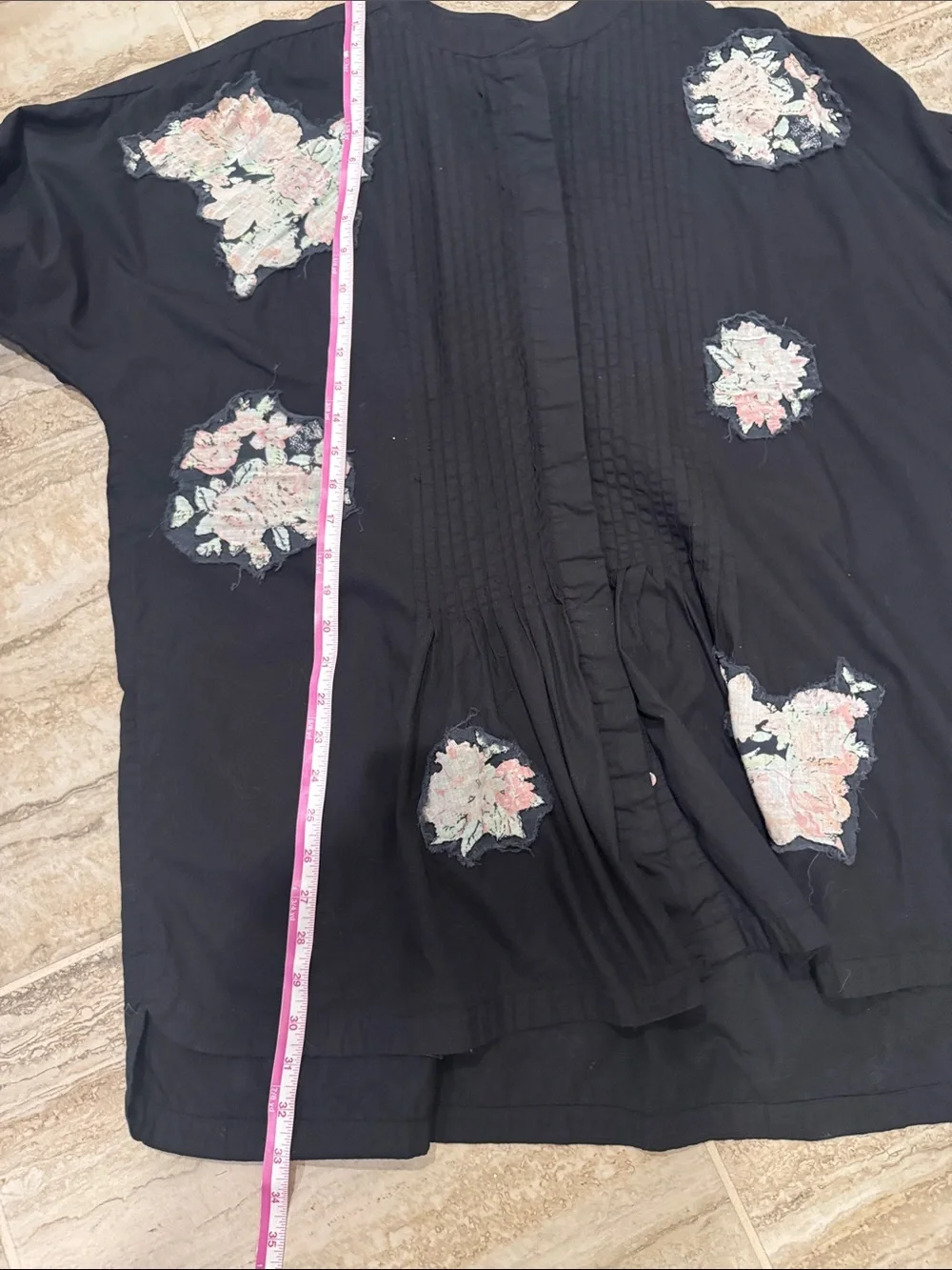 Free People Black Mari Tunic Size XS